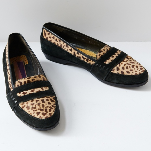 80s - SUSAN BENNIS - WARREN EDWARDS - Loafer - Men\'s - 10.5 - Bk Suede